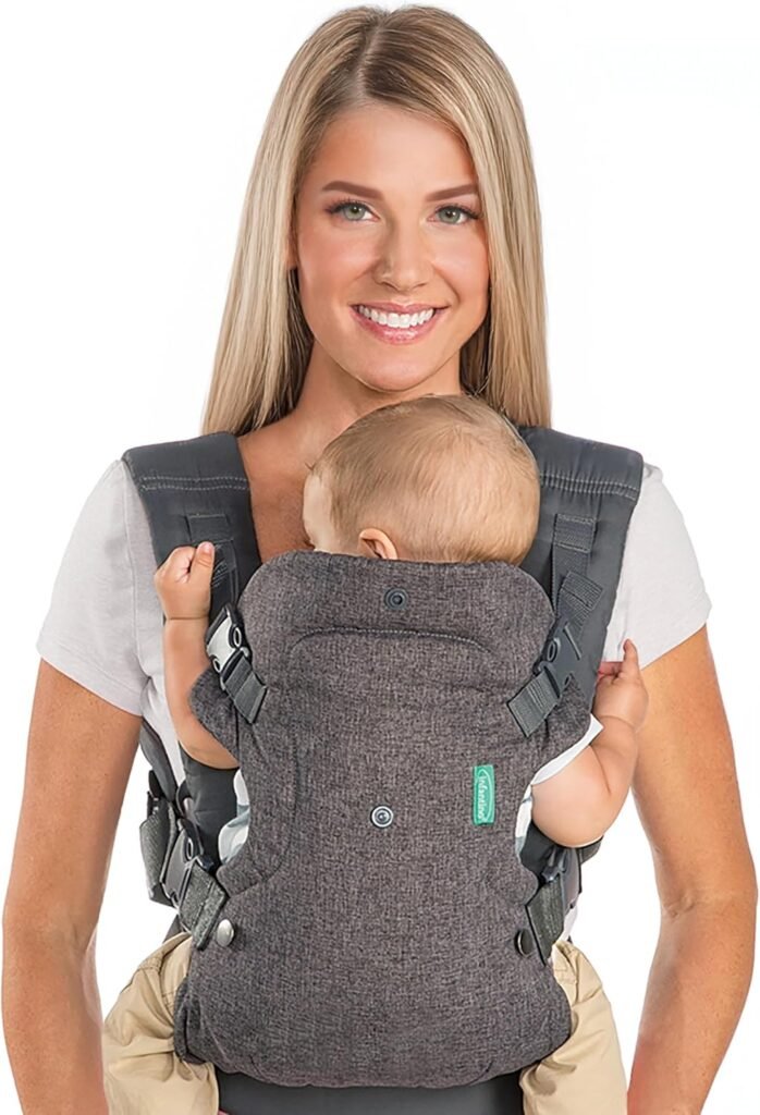 Infantino Flip 4-in-1 convertible baby carrier, gray