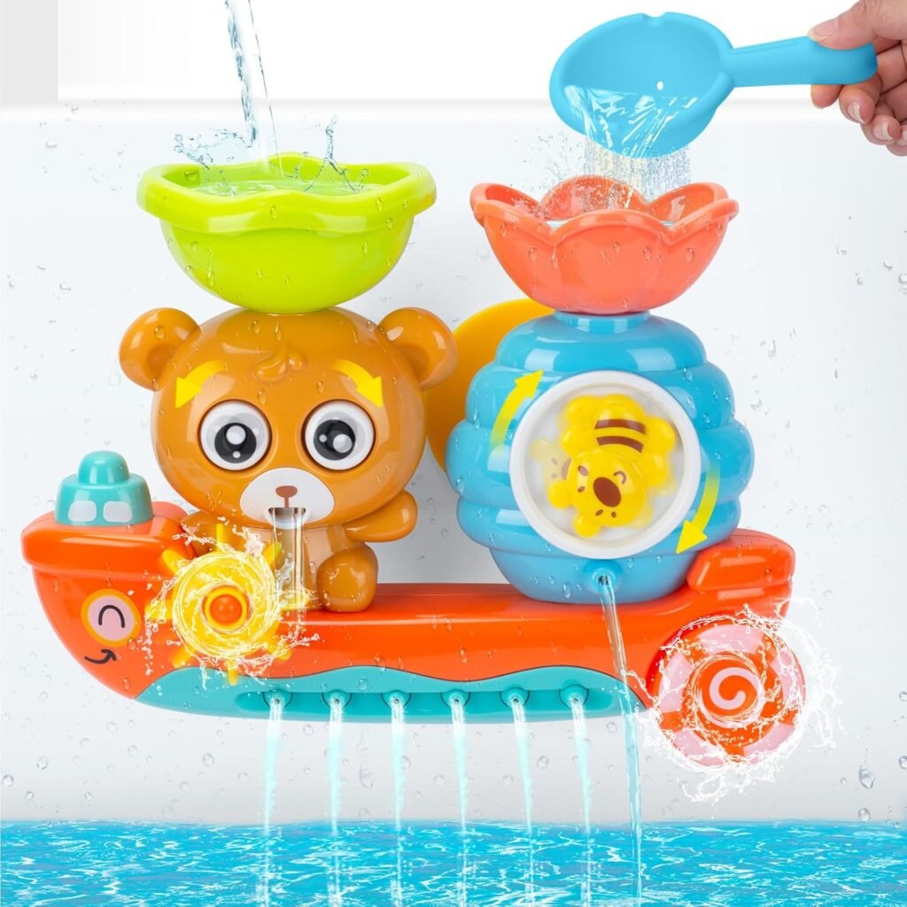 Sensory water bath toys for toddlers, bathtub play set