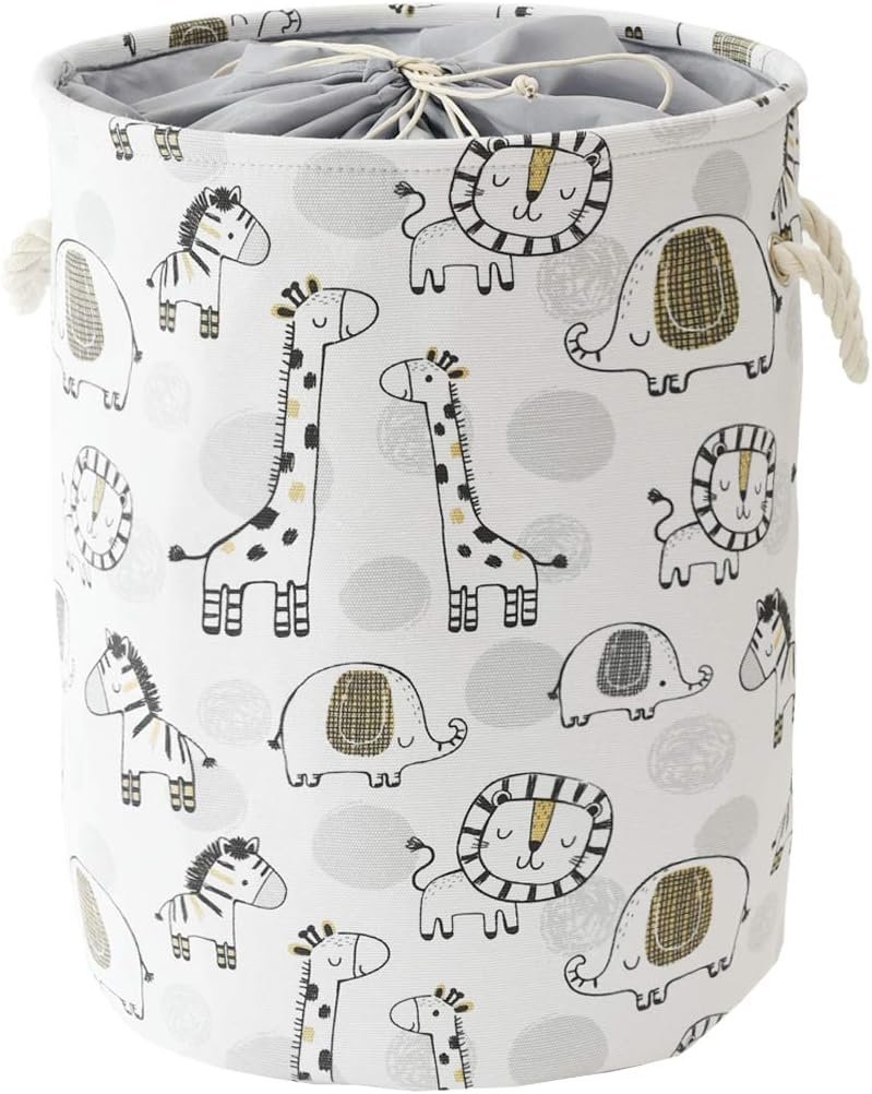 Baby laundry hamper and toy storage, giraffe design