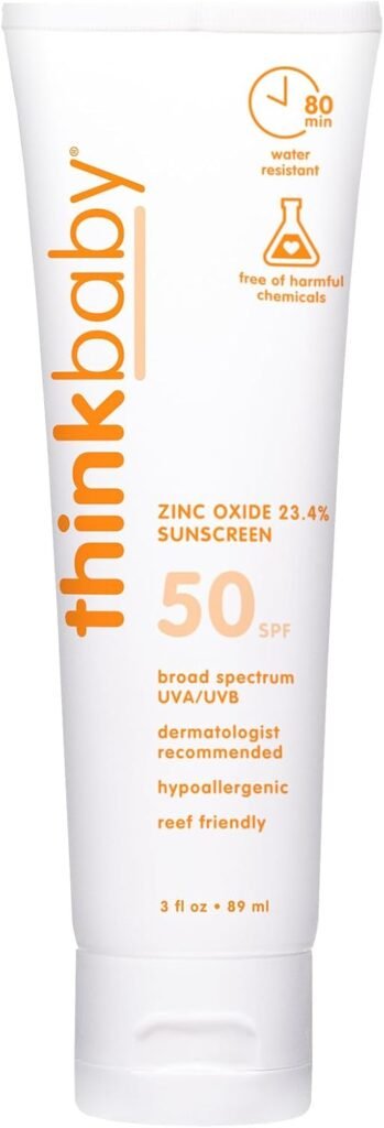 Thinkbaby SPF 50+ mineral sunscreen for babies, 3oz