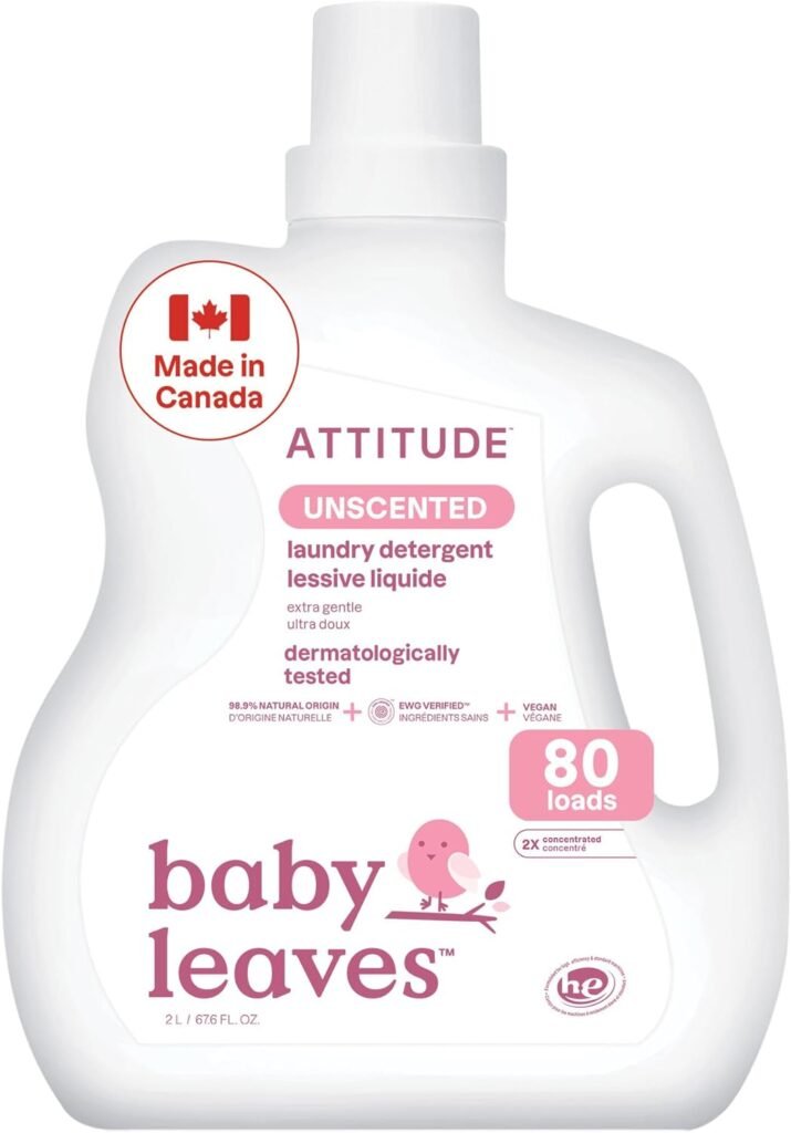 Clothing essentials - ATTITUDE baby laundry detergent, unscented, 2 liters
