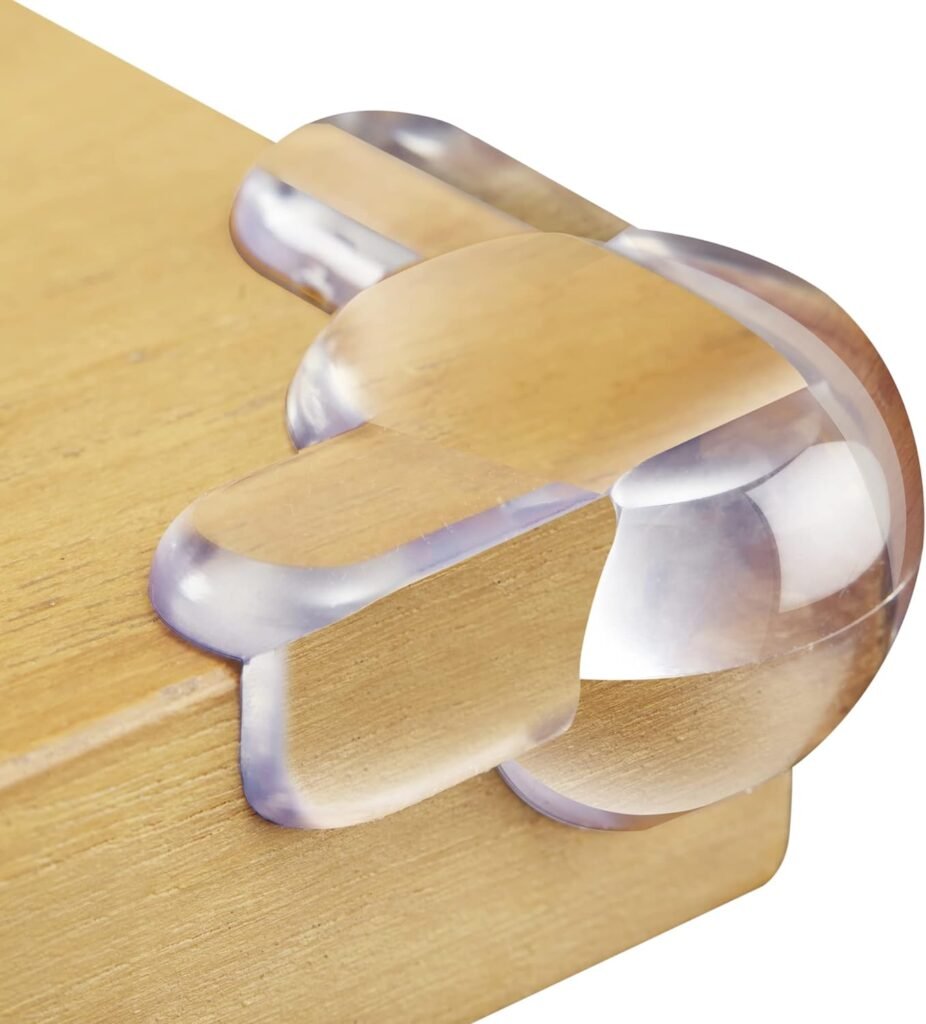 Transparent corner protectors, 12-pack, baby safety